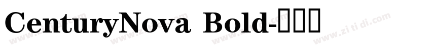 CenturyNova Bold字体转换